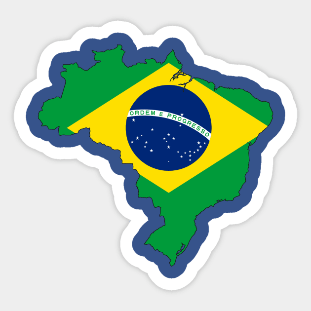 Brasil Flag Sticker by Tuwegl